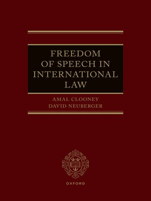 cover image of Freedom of Speech in International Law
